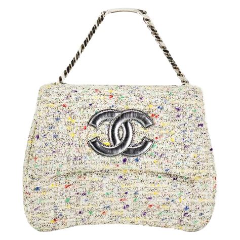 chanel tweed bag vintage
